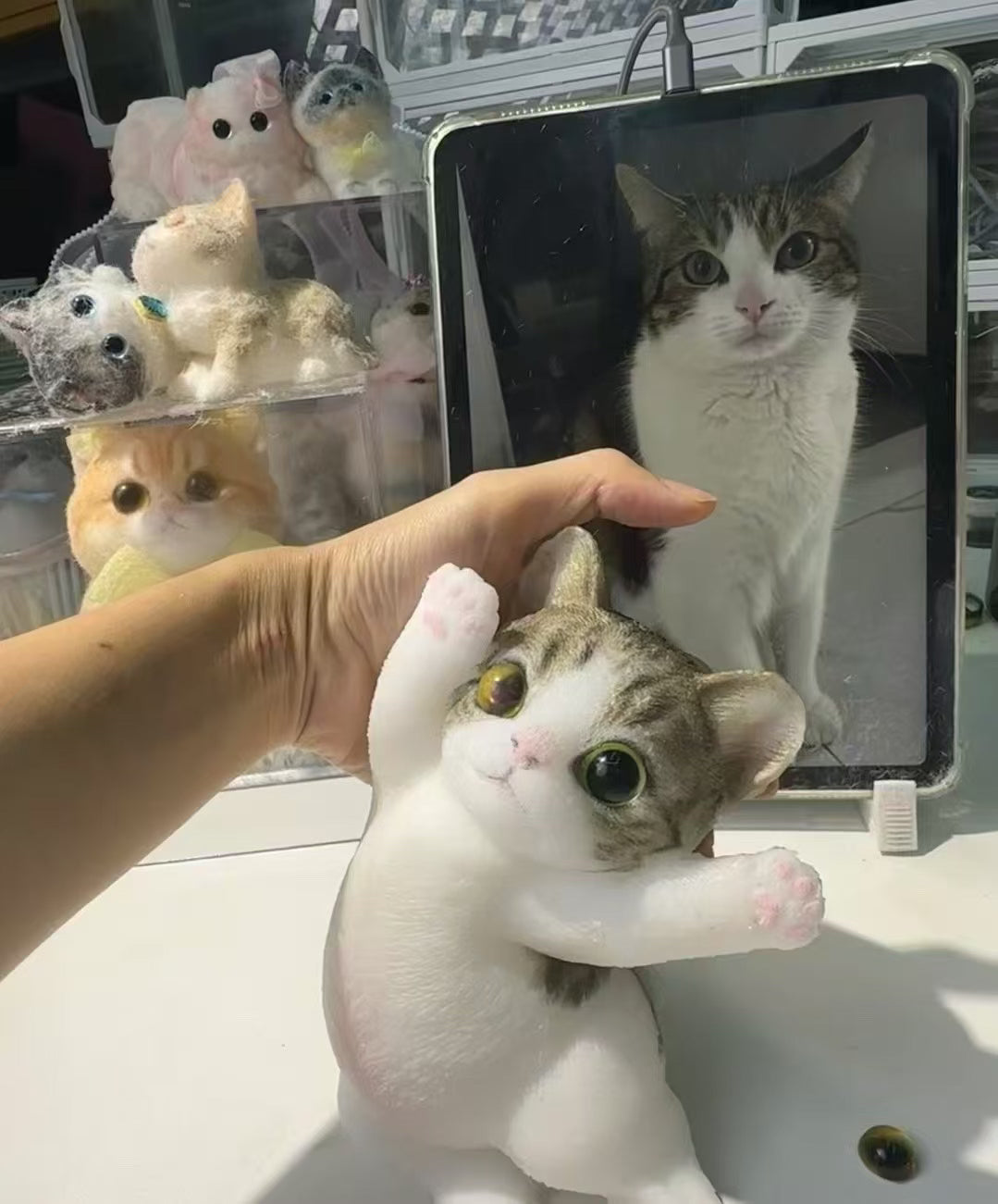 Customized Lovely Slim/Fat Cat Silicone Squishy Kitty——'chat' icon on the right bottom to send photos to us