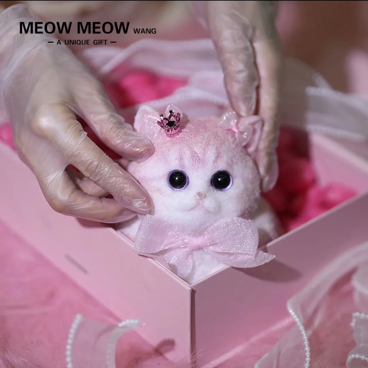 Adorable Pink Strawberry Chubby Squishy Kitty