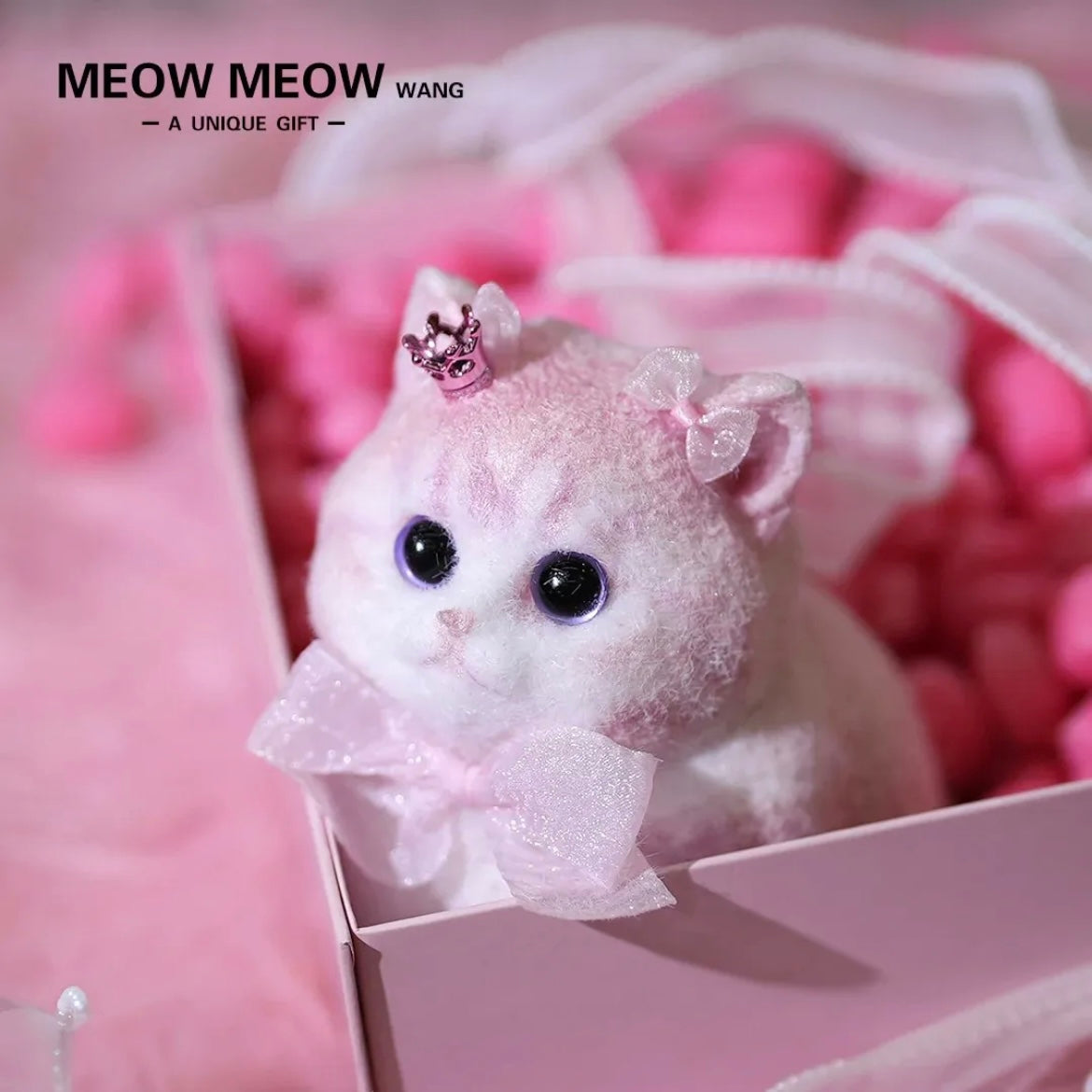 Adorable Pink Strawberry Chubby Squishy Kitty