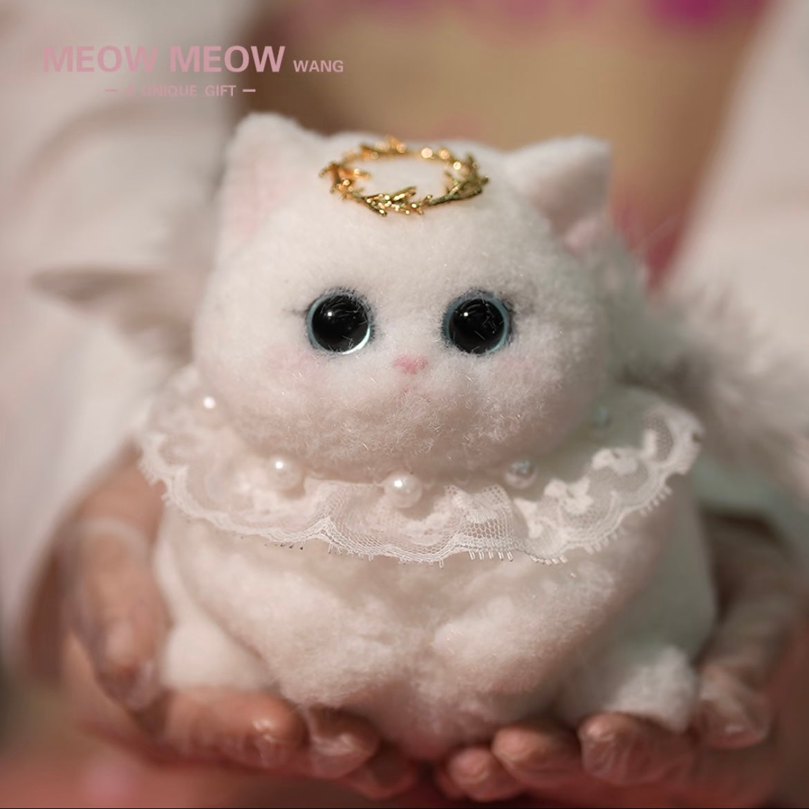 Chubby Squishy Angel Kitty