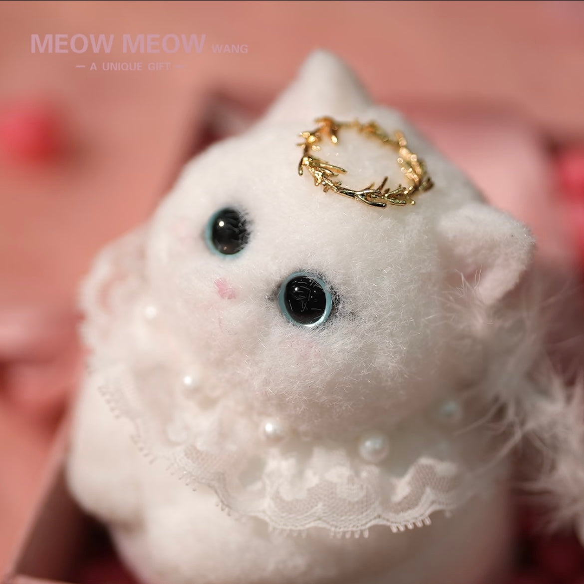 Chubby Squishy Angel Kitty