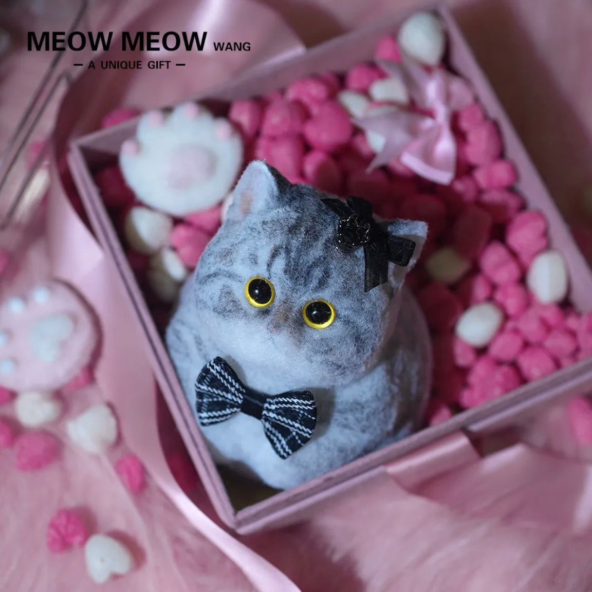 Super Cute Gray Squishy Chubby kitty