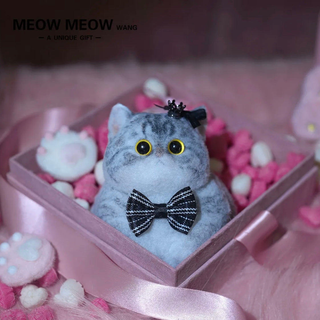 Super Cute Gray Squishy Chubby kitty