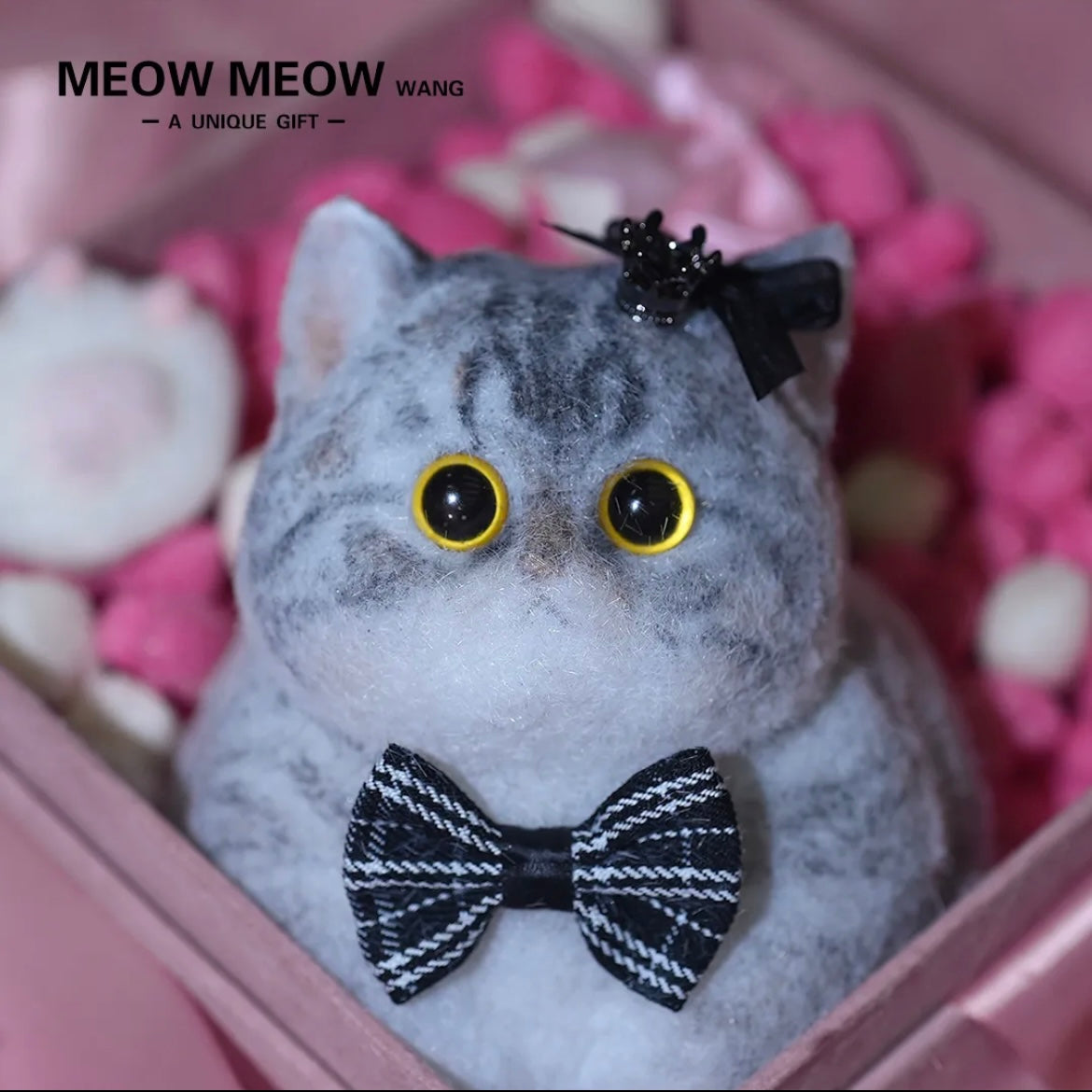 Super Cute Gray Squishy Chubby kitty