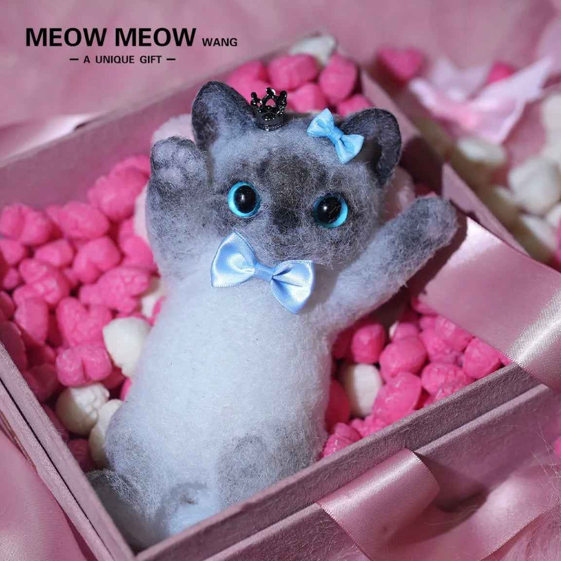 Lovely Black and Gray Siamese with Blue eyes