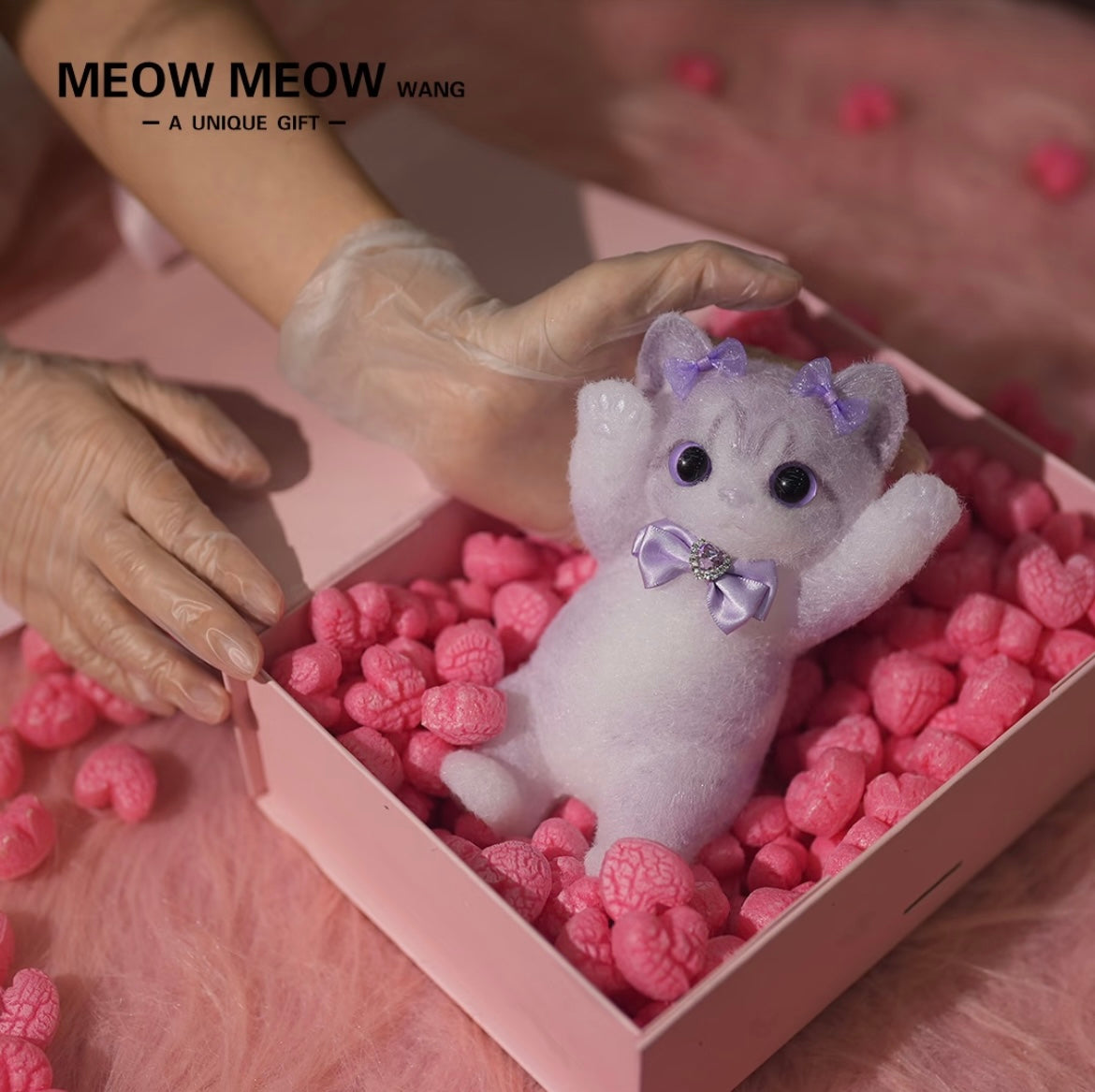 Adorable Purple Squishy Slim Kitty