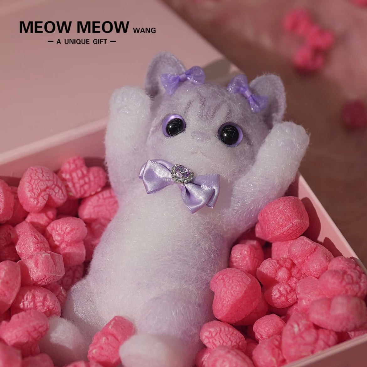 Adorable Purple Squishy Slim Kitty