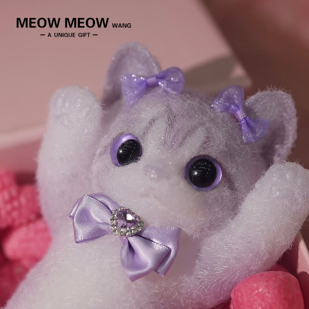 Adorable Purple Squishy Slim Kitty