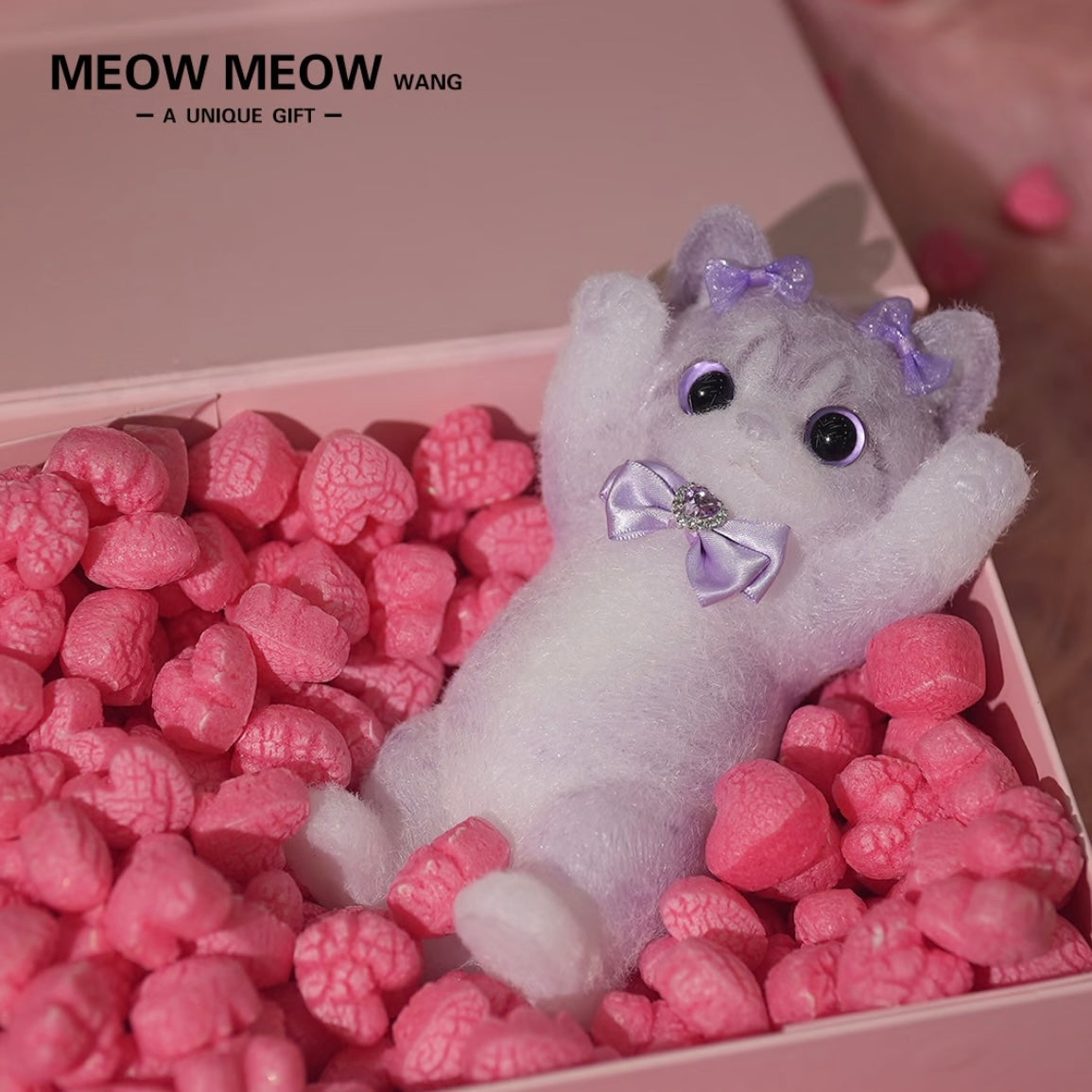 Adorable Purple Squishy Slim Kitty